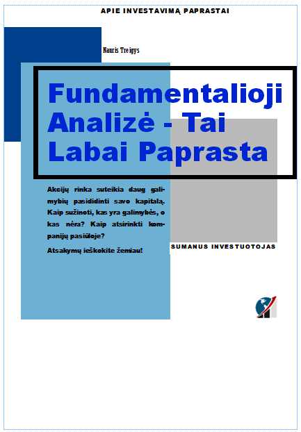 Knyga "Fundamentalioji Analizė - Tai Labai Paprasta"